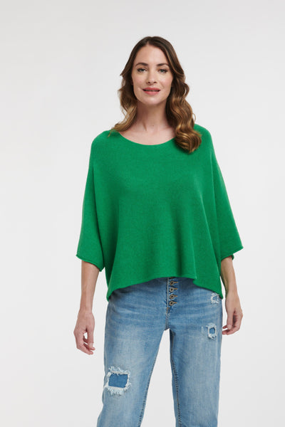 3/4 Sleeves Top - Emerald-Urban Luxury-Lima & Co
