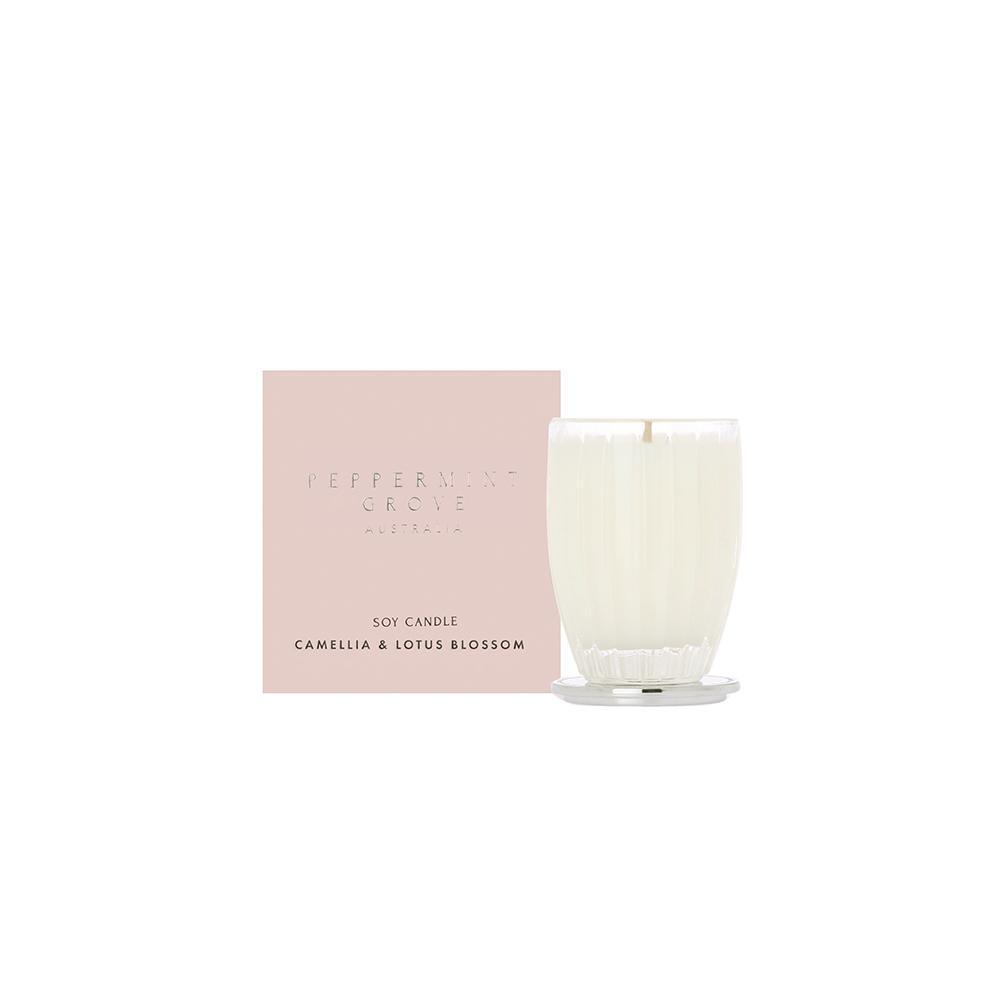 CAMELLIA & LOTUS CANDLE 60G-PEPPERMINT GROVE-Lima & Co