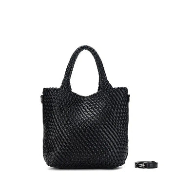 Amali Black 2 Piece Handbag Set-Black Caviar-Lima & Co