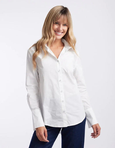 Classic White Shirt - White-365 Days-Lima & Co