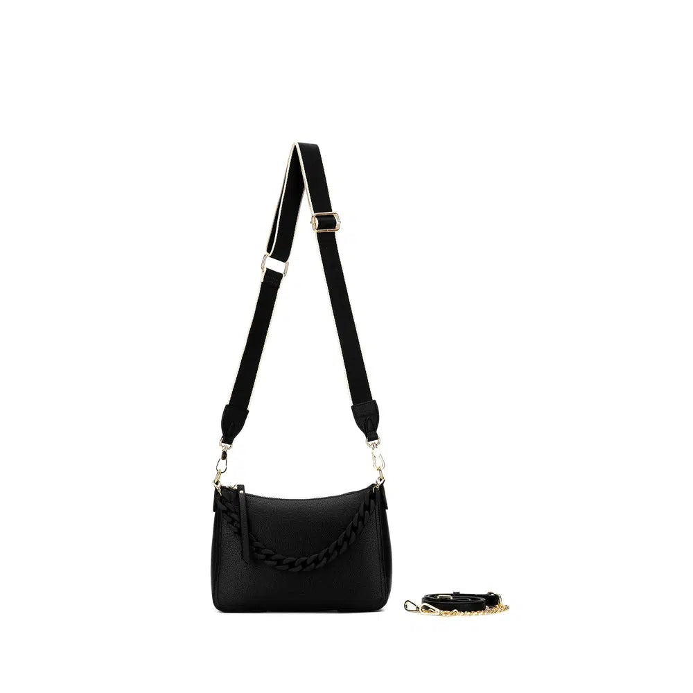 Elle Crossbody Bag Black-Black Caviar-Lima & Co