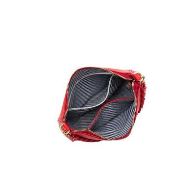 Elle Crossbody Bag Red-Black Caviar-Lima & Co