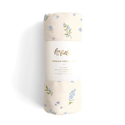 Forget Me Not Organic Muslin Wrap Swaddle-Lima & Co-Lima & Co
