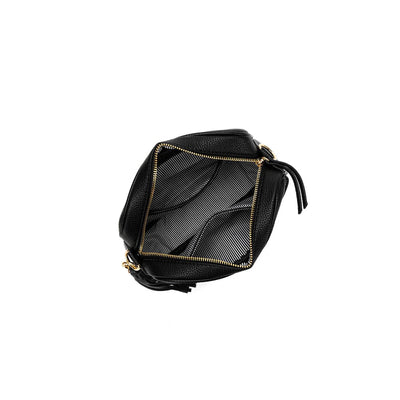 Indie Black Crossbody Bag-Black Caviar-Lima & Co