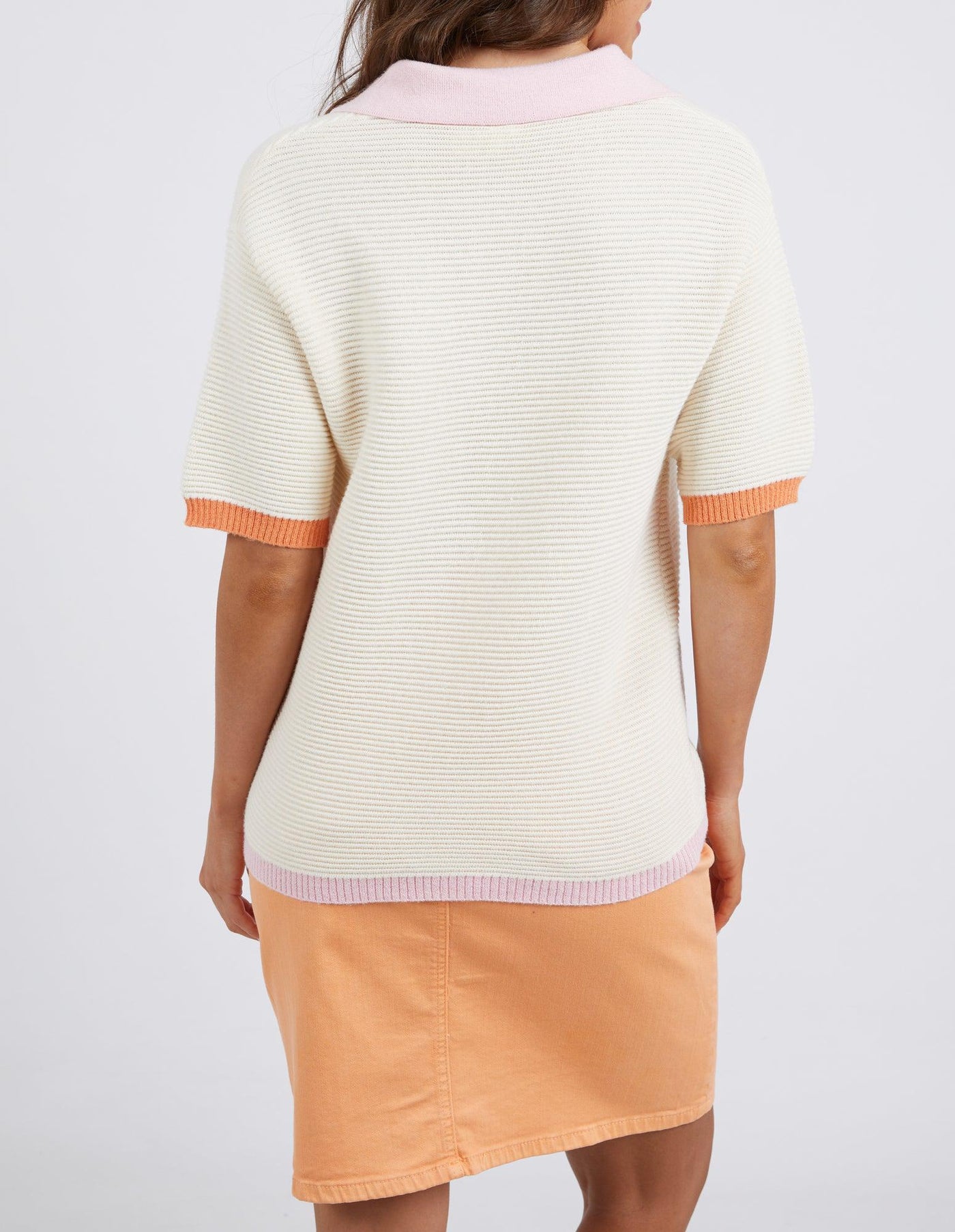 Lillian Short Sleeve Knit - Coconut-Elm Lifestyle-Lima & Co