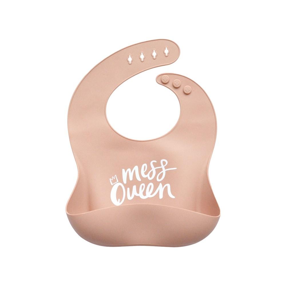 MESS QUEEN SILICONE BIB BLUSH-THE SOMEWHERE CO-Lima & Co