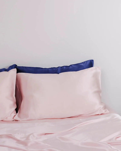 Pure Silk Pillow Case - Peony Pink-Silk Magnolia-Lima & Co