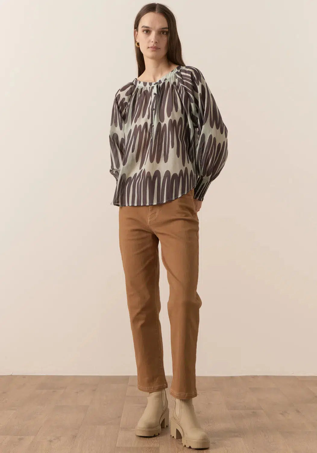 Quill Top - Print-POL Clothing-Lima & Co