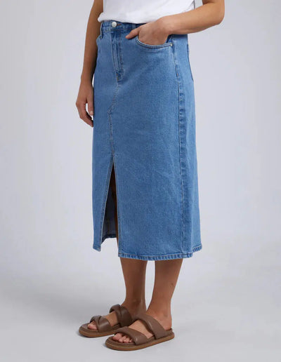 Scout Midi Skirt - Indigo Blue-Foxwood-Lima & Co