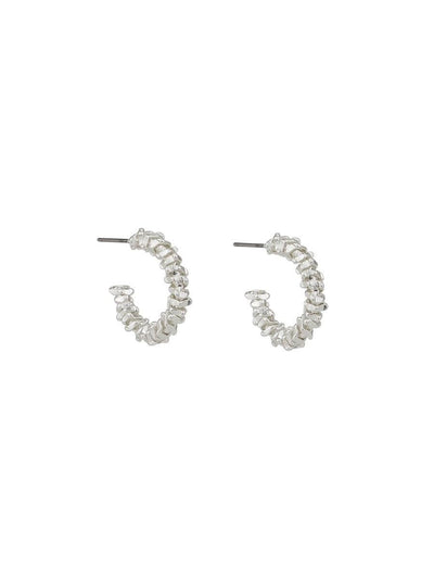 Silver Baby Nugget Hoops-Lima & Co-Lima & Co