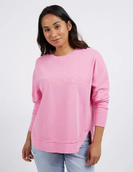 Simplified Metallic Crew Lavender
