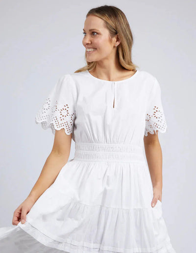 Sloane Dress - White-Foxwood-Lima & Co