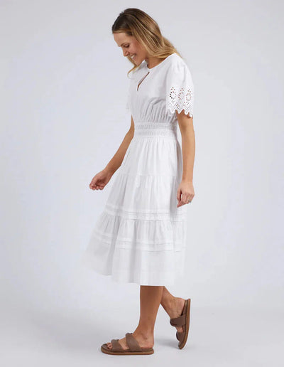 Sloane Dress - White-Foxwood-Lima & Co
