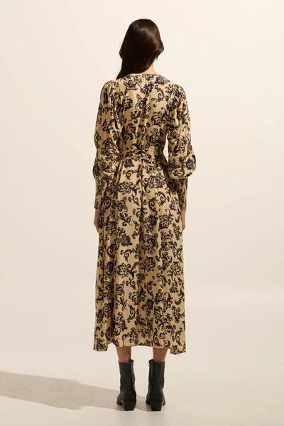 Tangent Dress - Ochre Floral-Zoe Kratzmann-Lima & Co