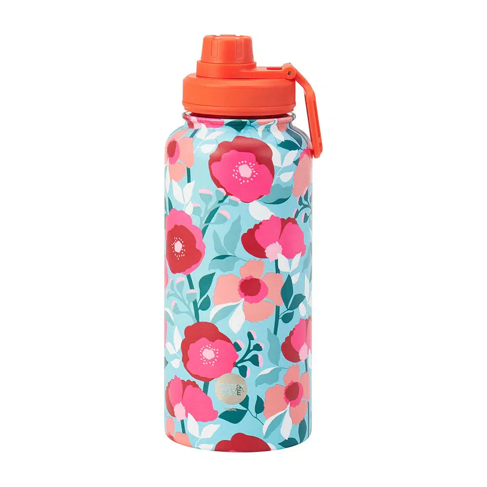 Watermate Stainless - Sherbet Poppies 950ml-Annabel Trends-Lima & Co