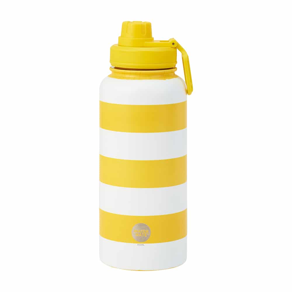 Watermate Stainless - Yellow Stripe 950ml-Annabel Trends-Lima & Co
