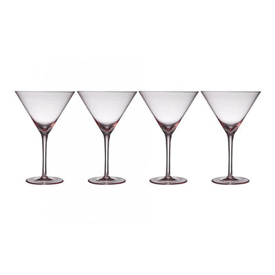 Esme Blush 4 Pack Martini Glass-Tempa-Lima & Co