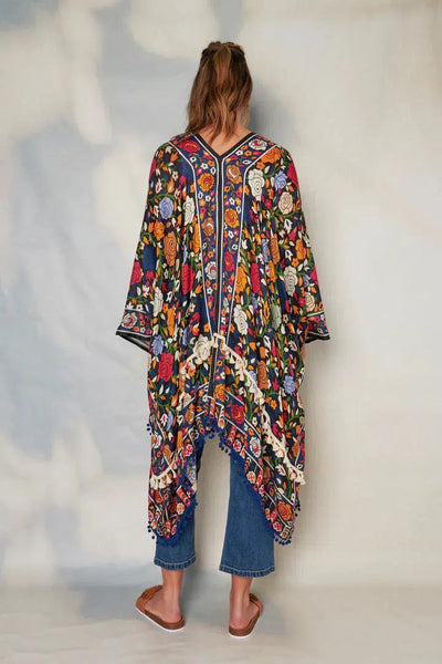 Kimono - Rose Print-Ellis and Dewey-Lima & Co