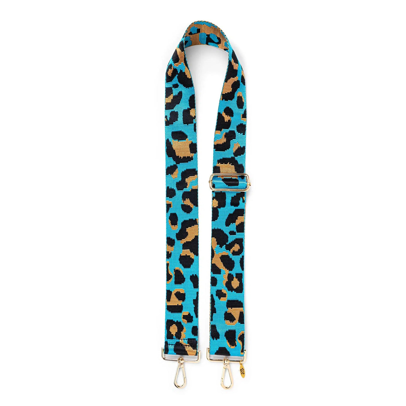 Leopard Woven Strap - Sky Blue-Lima & Co-Lima & Co