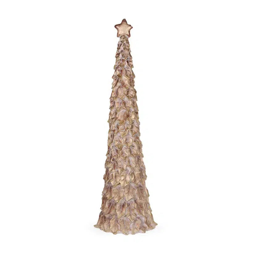 110 Cm Metallic Holly Leaf Tree-Holly and Ivy-Lima & Co