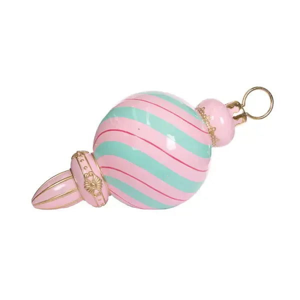 111.5 Luxe Pink And Aqua Led Finial-Holly and Ivy-Lima & Co