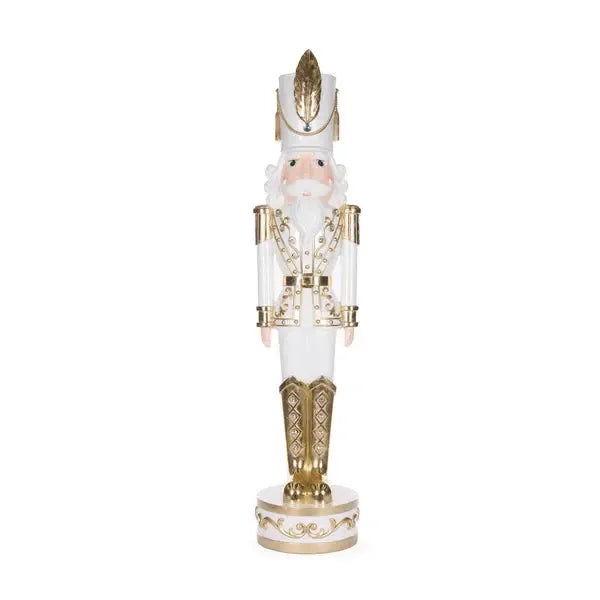 121.5cm White And Gold Jewel Nutcracker-Holly and Ivy-Lima & Co