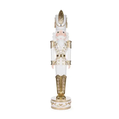 121.5cm White And Gold Jewel Nutcracker-Holly and Ivy-Lima & Co