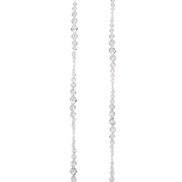 149cm Clear Gem Garland-Holly and Ivy-Lima & Co