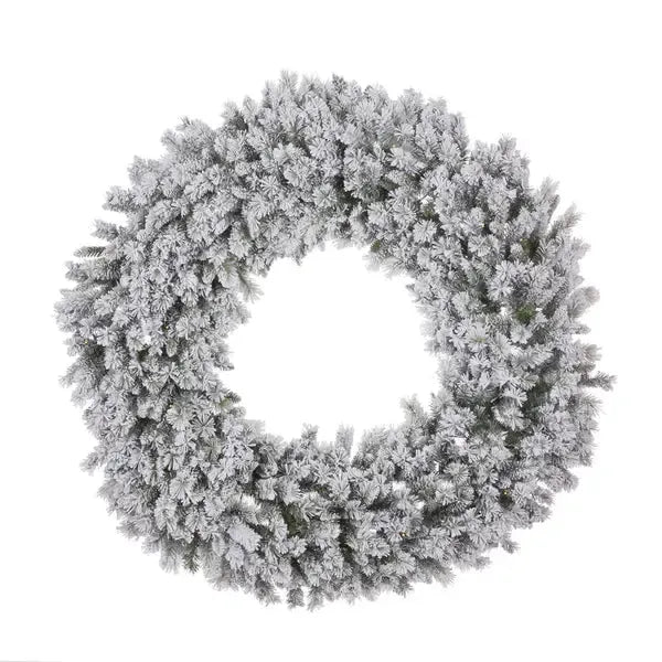 150cm Luxe Fir Snow Wreath - 150 Led-Holly and Ivy-Lima & Co