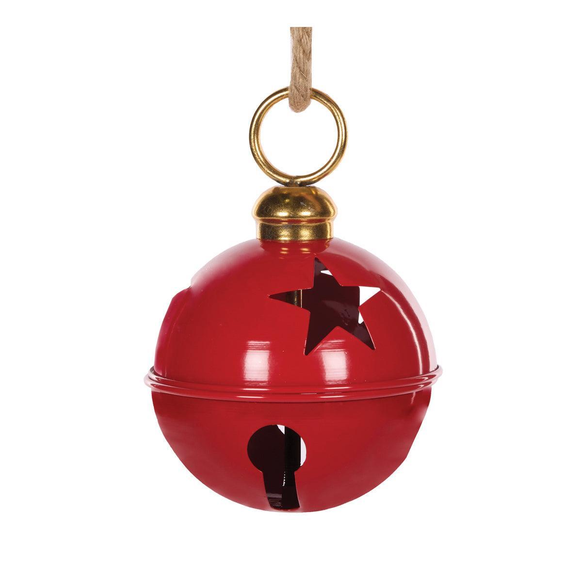 16 Cm Gloss Red Bell-Holly and Ivy-Lima & Co