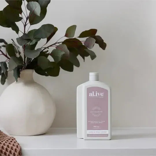 1L Wash Refill - Raspberry Blossom & Juniper-ALIVE BODY-Lima & Co