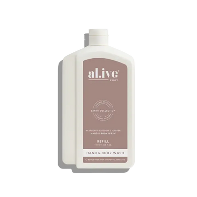 1L Wash Refill - Raspberry Blossom & Juniper-ALIVE BODY-Lima & Co
