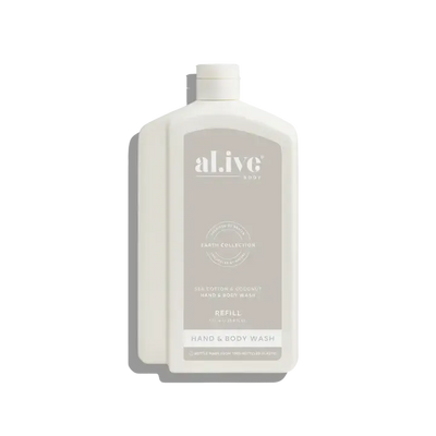 1L Wash Refill - Sea Cotton & Coconut-ALIVE BODY-Lima & Co