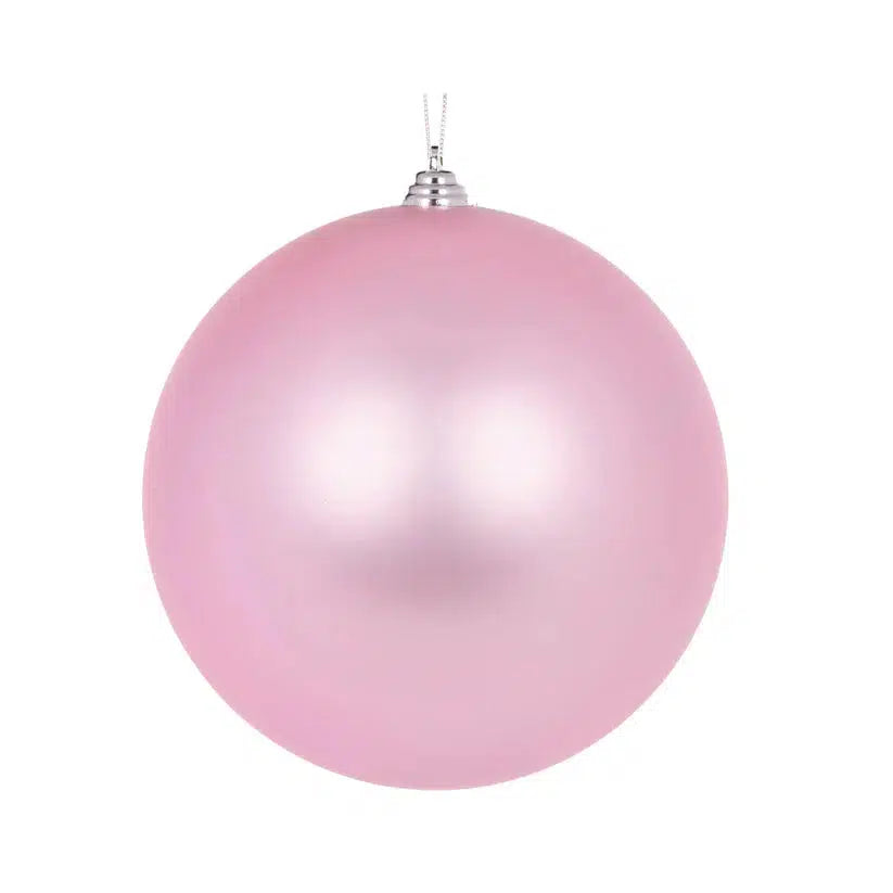 20 Cm Matte Pink Bauble-Holly and Ivy-Lima & Co