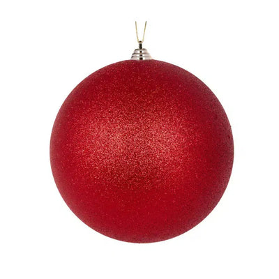 20 Cm Red Glitter Bauble-Holly and Ivy-Lima & Co