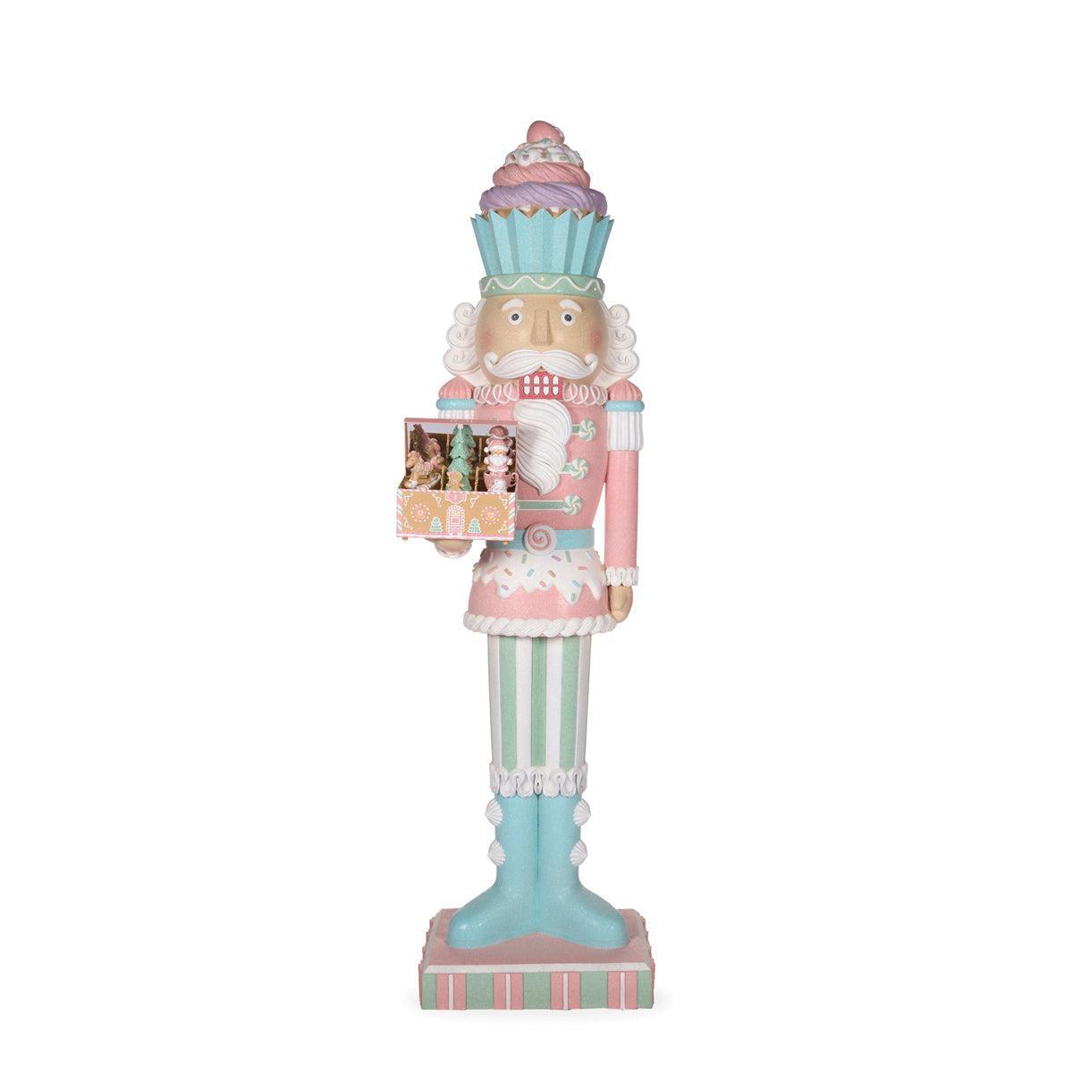 216 Cm Led Pastel Piped Candy Nutcracker-Holly and Ivy-Lima & Co