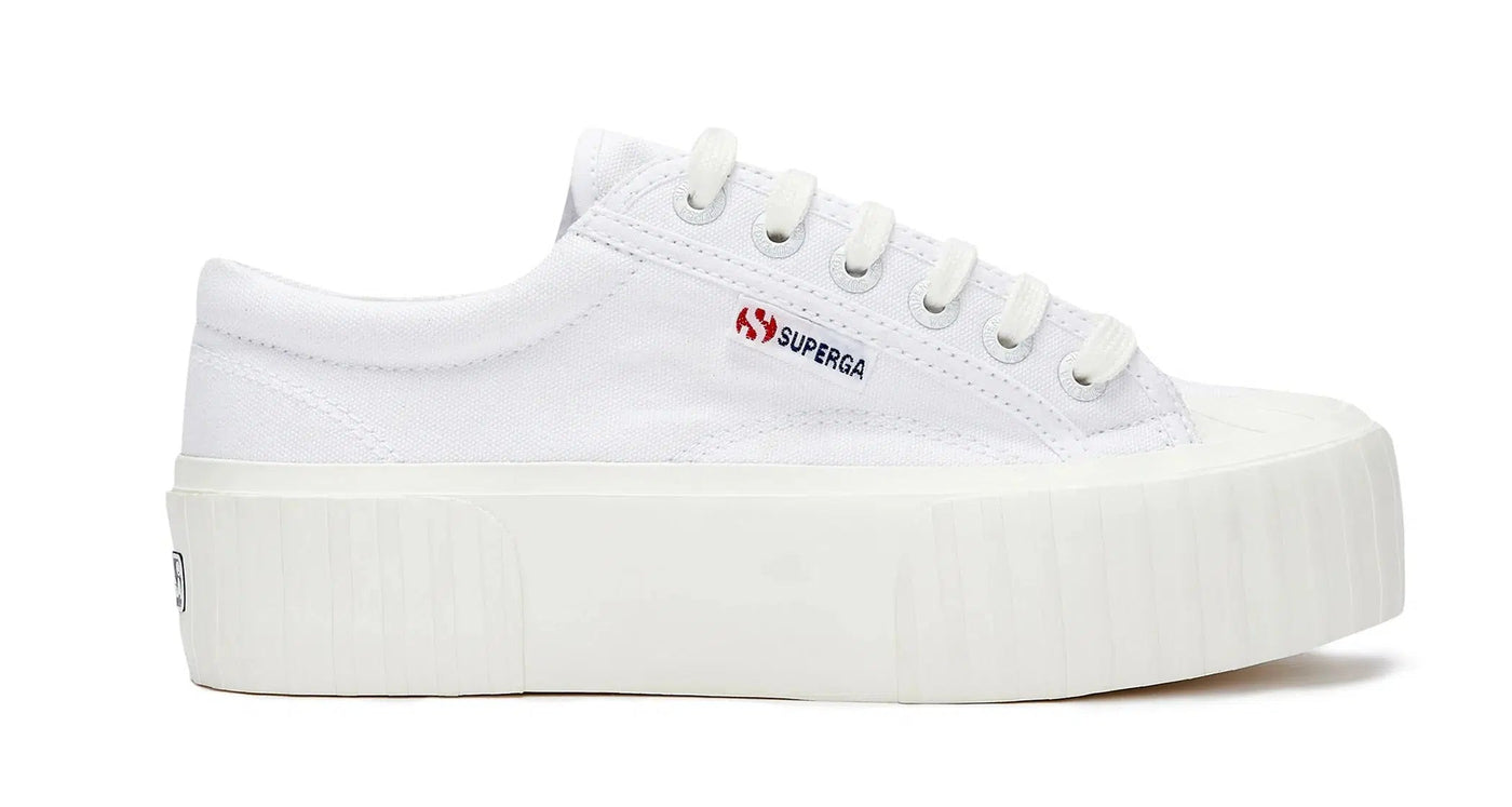 2631 Stripe Platform - White Avorio-Superga-Lima & Co
