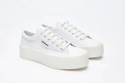 2631 Stripe Platform - White Avorio-Superga-Lima & Co