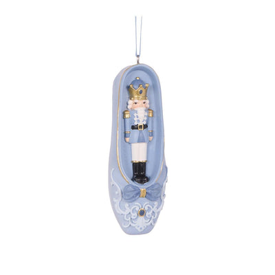 2/Asst Blue Ballet Slipper Ornaments-Holly and Ivy-Lima & Co