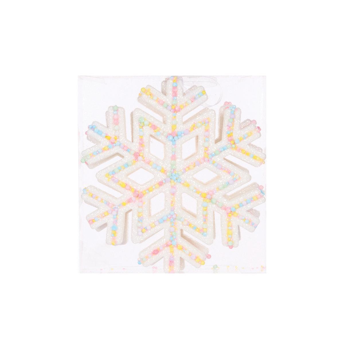 2Pk Sprinkle Snowflake Hanging-Holly and Ivy-Lima & Co