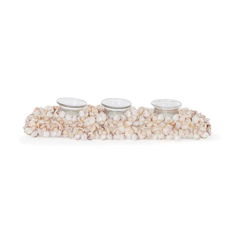 3 Light Coastal Pearl Centrepiece-Holly and Ivy-Lima & Co