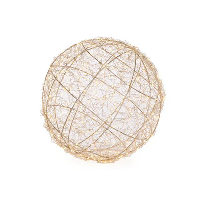 30 Cm Illuminated Sphere-Holly and Ivy-Lima & Co