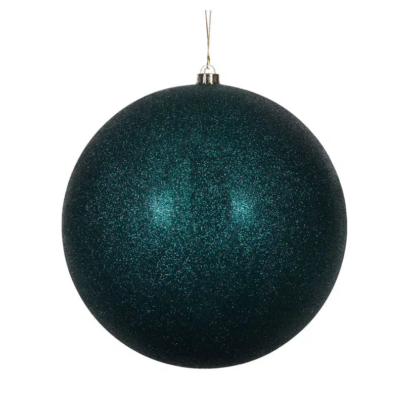 30 Cm Luxe Teal Glittered Bauble-Holly and Ivy-Lima & Co