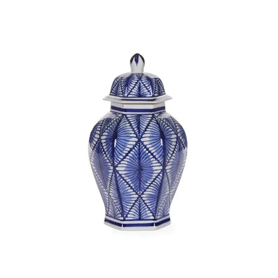 30.5 Cm Patterned Chinoiserie Jar-Holly and Ivy-Lima & Co