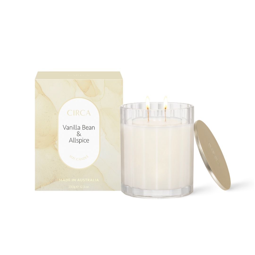 350G CANDLE VANILLA BEAN & ALL SPICE-CIRCA HOME-Lima & Co