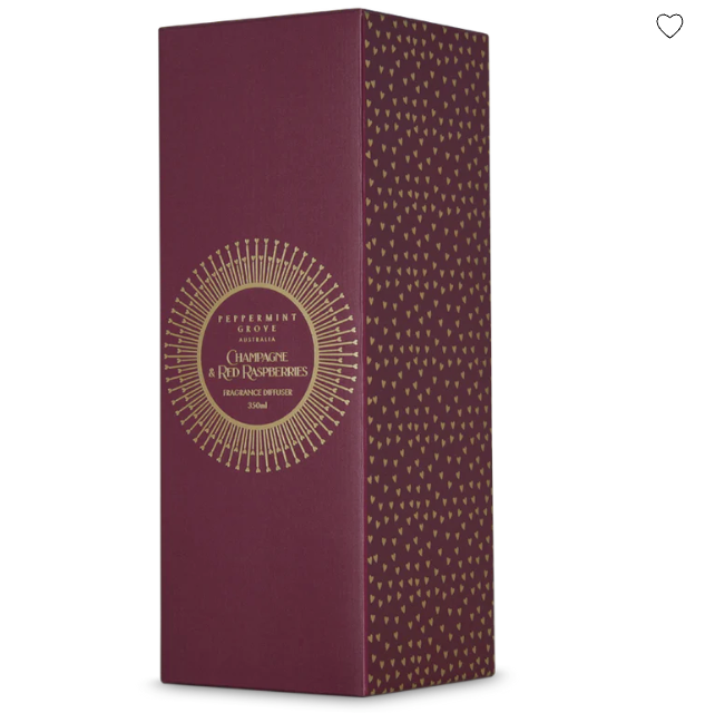 350ml Diffuser - Champagne & Red Raspberry-Peppermint Grove-Lima & Co