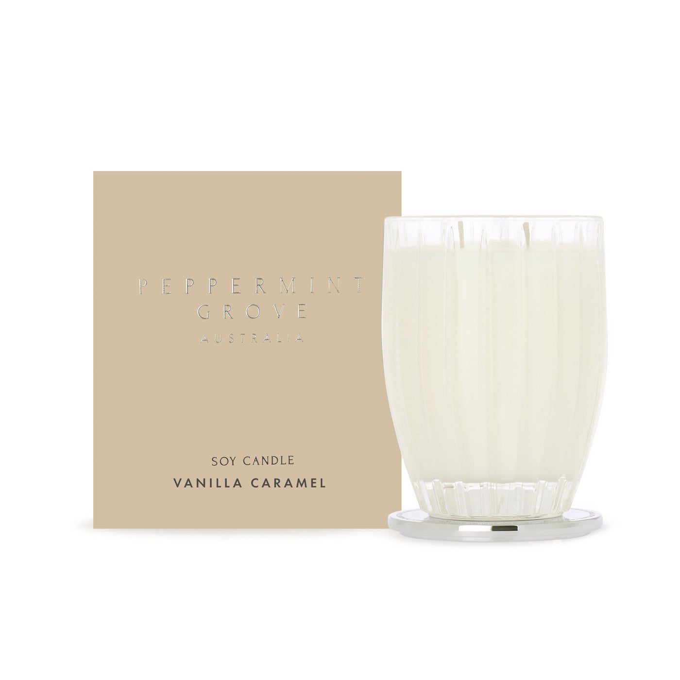 370G VANILLA CARAMEL CANDLE-PEPPERMINT GROVE-Lima & Co