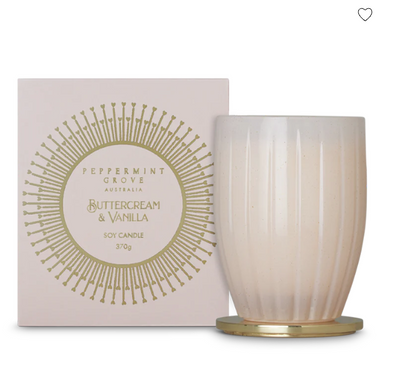 370gm Candle - Buttercream & Vanilla-Peppermint Grove-Lima & Co