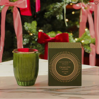 370gm Candle - Crushed Pine & Clove-Peppermint Grove-Lima & Co