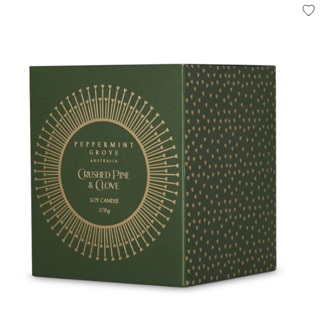 370gm Candle - Crushed Pine & Clove-Peppermint Grove-Lima & Co